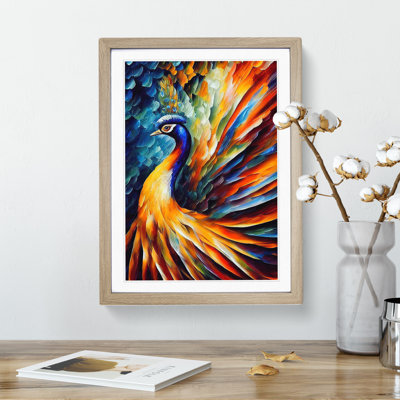 Peacock Portrait No.2 - Single Picture Frame Painting