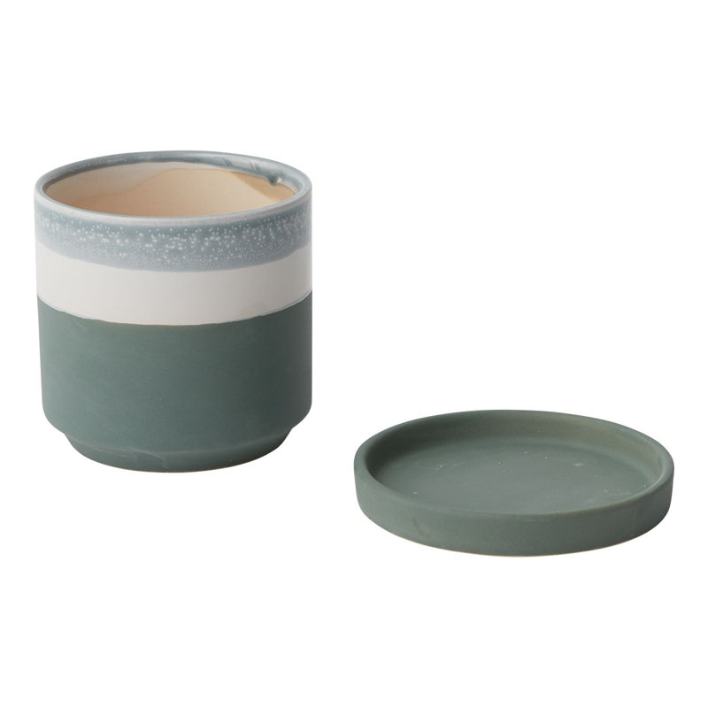 Pot à fleur en céramique Harim, H 4,5 po x l 5 po x P 5 po