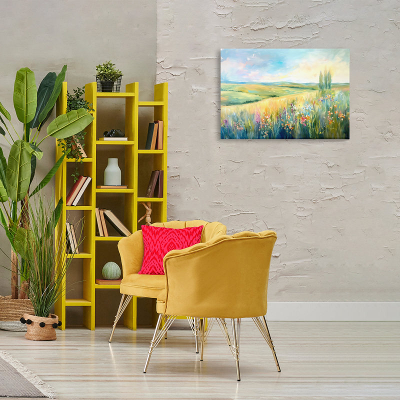 Art mural sur toile Lush Prairie Paradise par Ramona Murdock, H 20 po x l 30 po