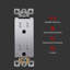Enerlites Residential Grade 15A Decorator Style Self-Grounding Duplex Receptacle - Silver-86678741