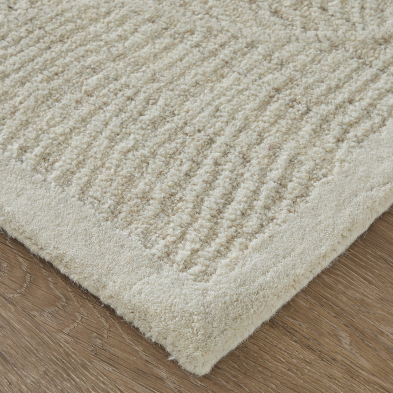 Winston Modern Floral & Botanical Area Rug, Ivory, Rectangle 2' x 3'