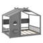 Lit sur pied avec tablette de rangement-603207050