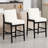 Modern Upholstered Counter Stool With Backrest And Footrest Solid Wood Frame, Counter Height Bar Stool For Kitchen Island, Coffee Bar.-278918693