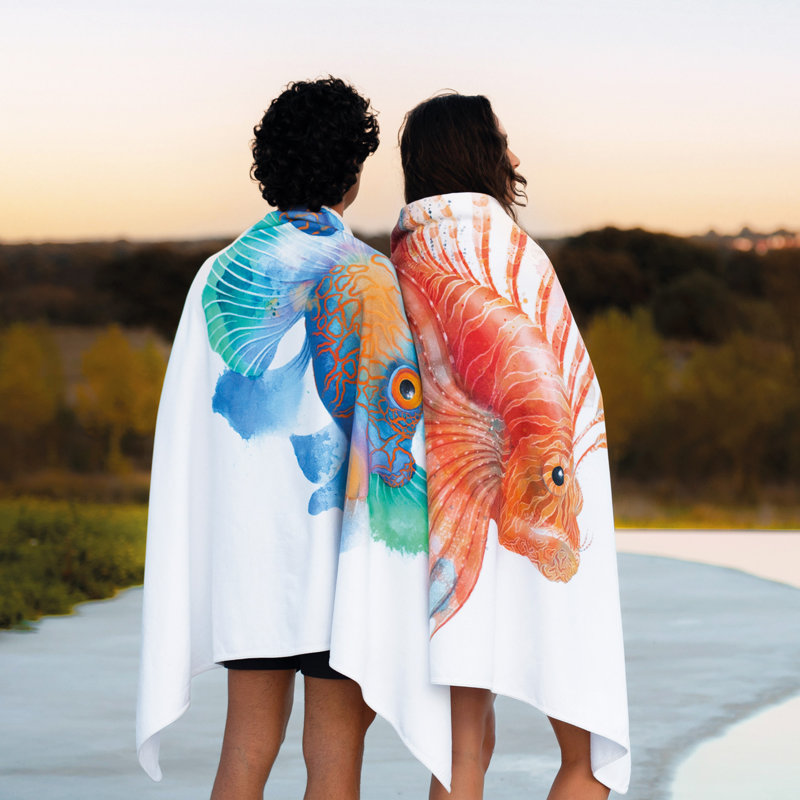 Mandarinfish Beach Towel
