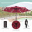 Parasol de marché lumineux 7,5 pi Asylbek-456387853