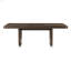 Table de salle à manger moderne avec finition brun et table d'appoint extensible avec chaises d'appoint beige-1512494431