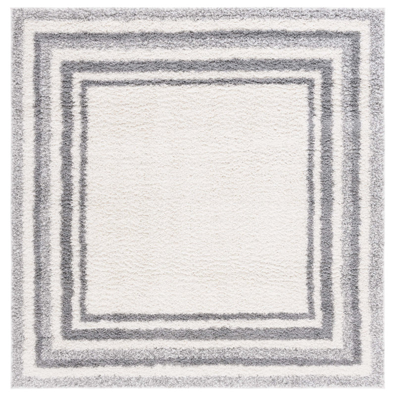 Tapis à poil long Ladaniel, Carré 6 pi 7 po
