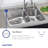 Dayton 33" L x 22" W Double Basin Drop-in Kitchen Sink-37925159
