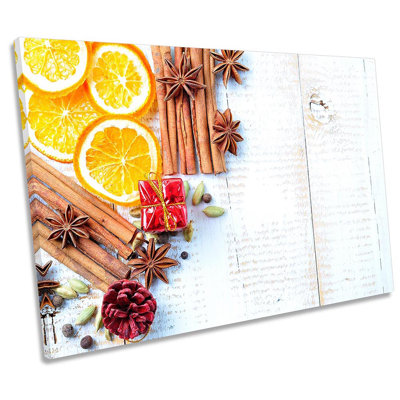 Mulled Wine Spices Herbs - Wrapped Canvas Print