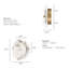 Applique murale 1 lumière Hunter Opaline Crest-131037787