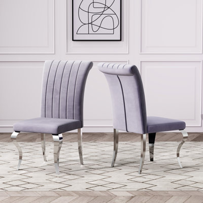 Meritza Tufted Velvet Upholstered Dining Chair 