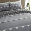 Cotton Blend Striped Duvet Cover with Pillowcases-672129370