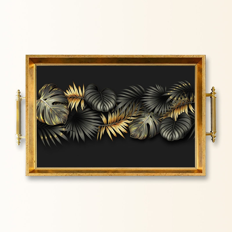 Elegant Glass Tray, 19.7 x 11.4 x 1.4 inches | 100% Durable Glass Construction | Easy to Clean with Damp Cloth | Ideal for Serving, Decorative Display, and Organizing | Stylish Addition to Home Décor