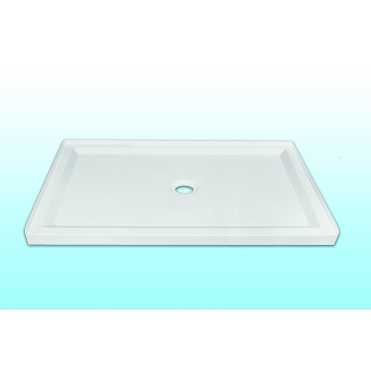 Base 60'' W 32'' D Rectangular Single Shower Base
