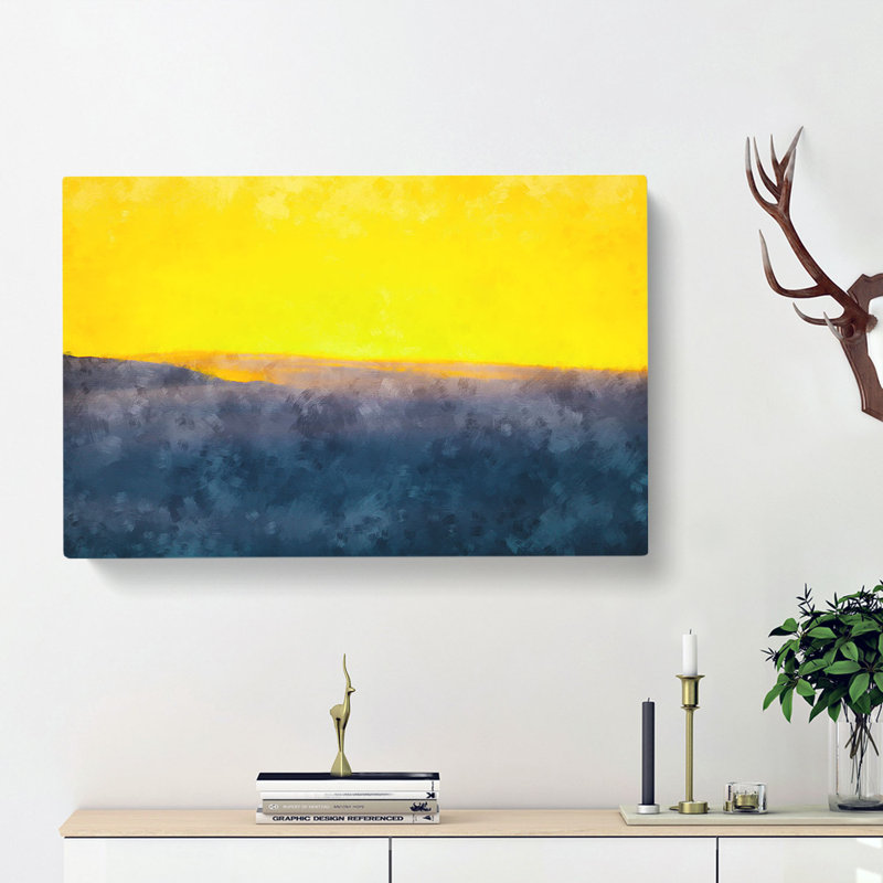 Valley Of Clouds - Wrapped Canvas Painting, 45cm H x 76cm W x 4cm D