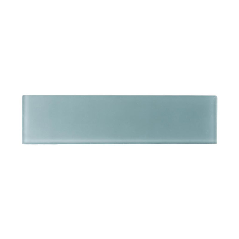 Carreau de métro en verre au fini mat 3 po x 12 po, Gris glacé