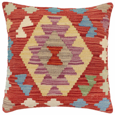 Tribal Kilim Pillow Geometric Throw Pillow