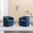 Burnsfield Upholstered Swivel Barrel Chair-244200806