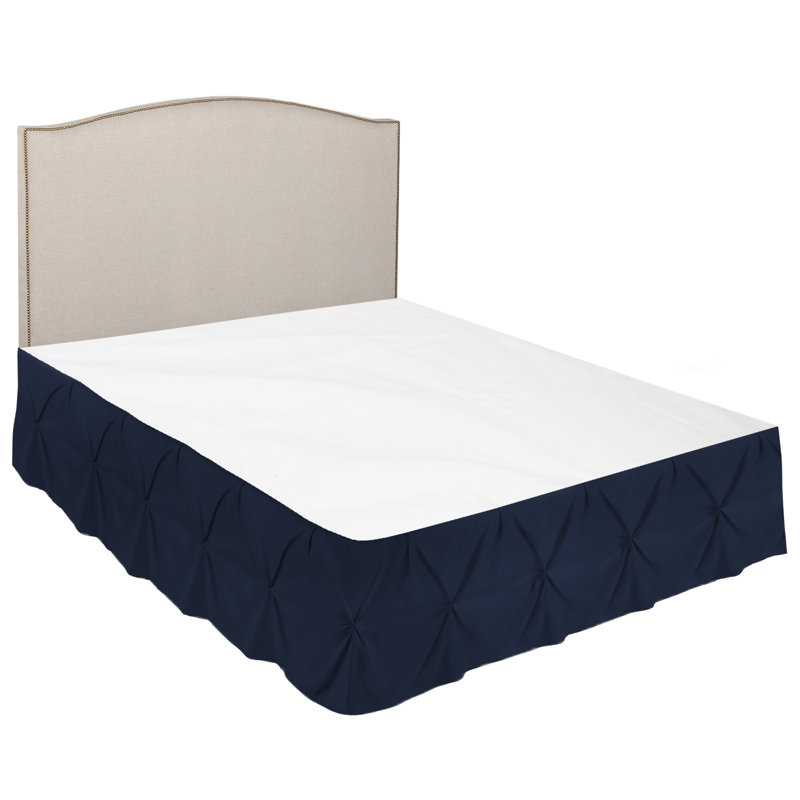 Tailored Bed Skirt, Queen, Navy