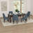 Harry Dining Table, Straight Legs, Rectangular Brown Acacia 79 Inch