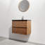 Meuble-lavabo mural 30 po avec lavabo noir-100552283