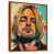 Toile avec cadre flottant brun