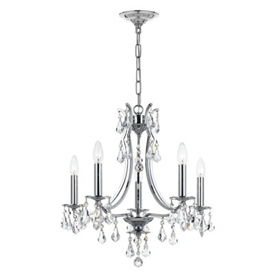 Lustree 5 lumières façon bougie/classique Ruano