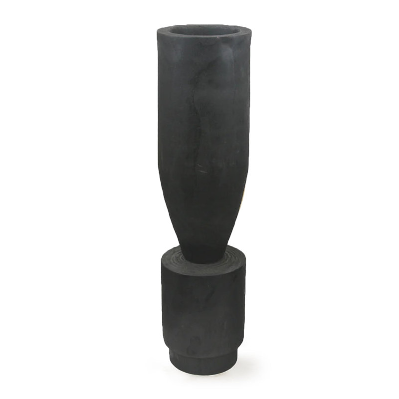 Cemiyah Wood Floor Vase, Natural, 22" H x 6.5" W x 6.5" D