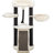 TRIXIE Bovina 55.5" Cat Tower, Sisal Scratching Posts, Cat Tree with Plush-Covered Hammock, Platforms, Cushions, Black