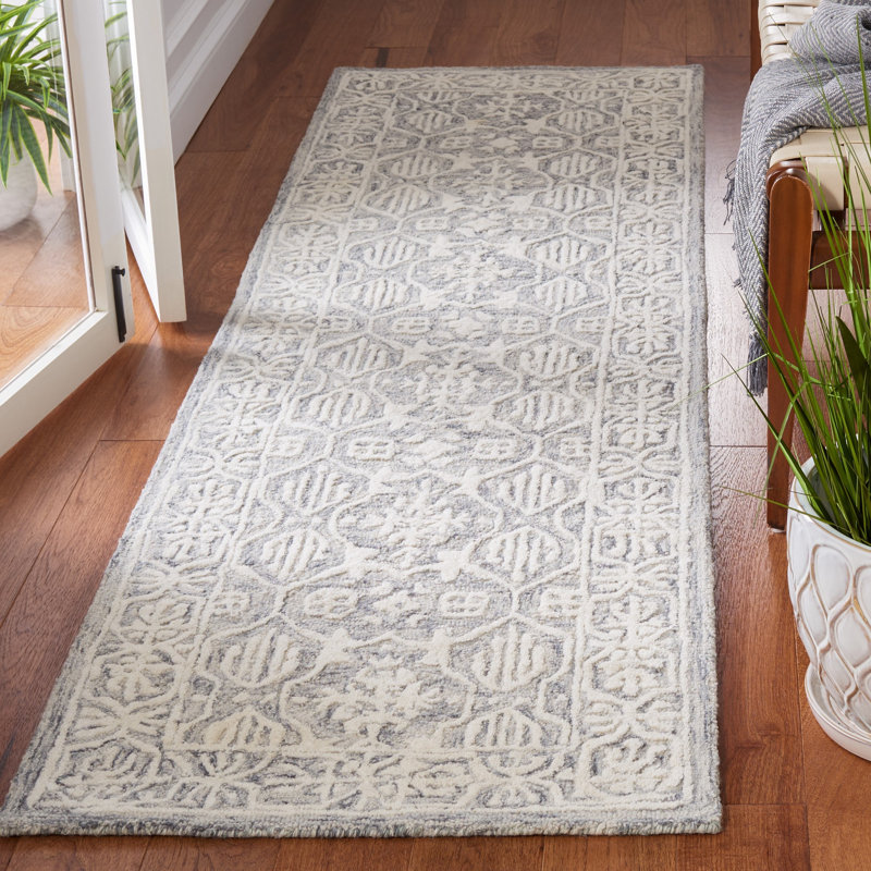 Pezanetti Hand Tufted Wool And Cotton With Latex Oriental Rug, Runner 2'3" x 8'