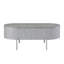 Table basse grise et brillante grise
