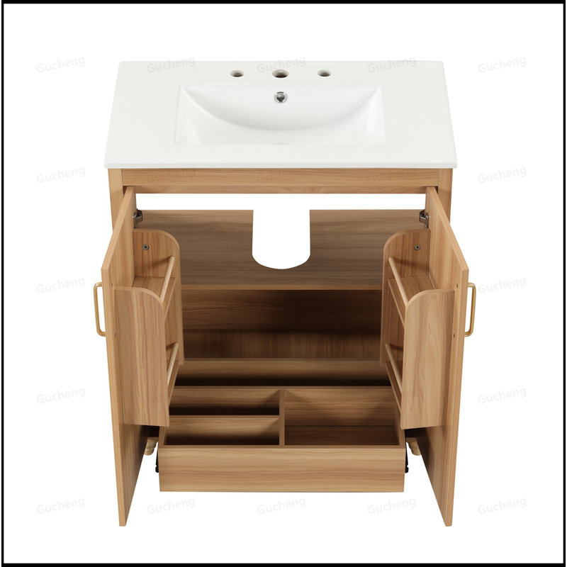 Meuble-lavabo de salle de bain avec lavabo