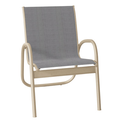 Premium All-Weather Wicker Outdoor Stacking Dining Armchair with Cushion