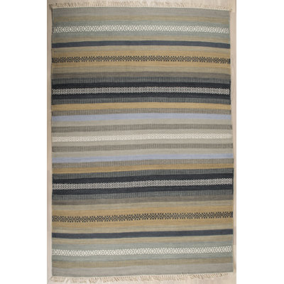 Barrows Striped Hand Woven Area Rug