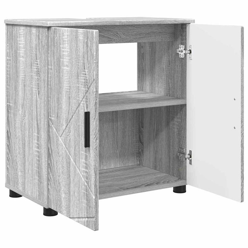 Bathroom Storage, Grey Sonoma