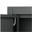 Armoire de rangement en métal 72 po H, armoire verrouillable en acier à outils noir avec portes et 4 tablettes, grands classeurs pour systèmes de rangement de garage, classeur verrouillable pour bureau personnel, salle de classe / garde-manger