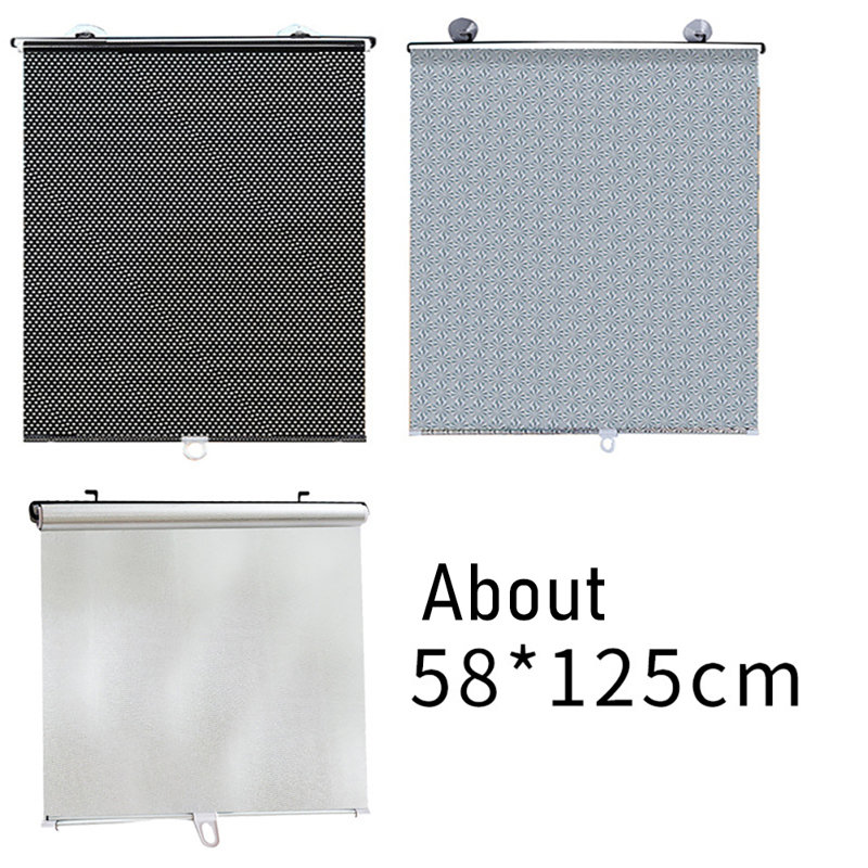 Blackout Blind Shade With Suction Cups Roller Window Shades,40*125cm