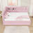 Full Upholstered Daybed with USB Ports, LED Lights and Trundle-1883604529