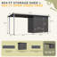 Outdoor Open-sided Storage Shed-1084195789
