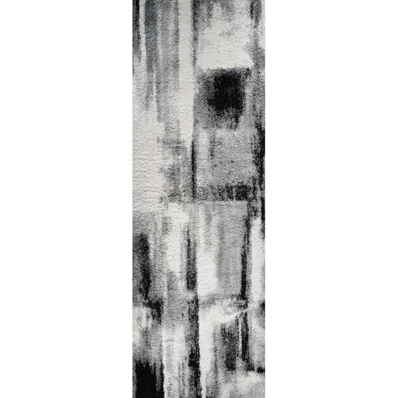 Armannai Performance Abstract Indoor Rug, Runner 3'2" x 12'2"