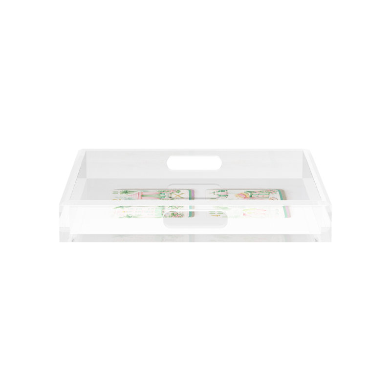 Square Abstract Decorative Tray, 2" H x 12" W x 12" D