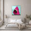Superbe peinture décorative en verre trempé 23,6 po x 23,6 po | 100% verre trempé, épaisseur: 0,16 pouce | Impression UV pour des couleurs éclatantes | Art mural parfait pour la décoration de la maison ou du bureau, design moderne et élégant-465688607
