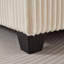 Velours côtelé moelleux avec dossier carré et réglable pour les petits appartements. Blanc, mousse et ressort. 48,5 de largeur, 61 de profondeur, 37 de hauteur, 138 lb Options de sièges modulaires, coussins moelleux, cadre, installation simple