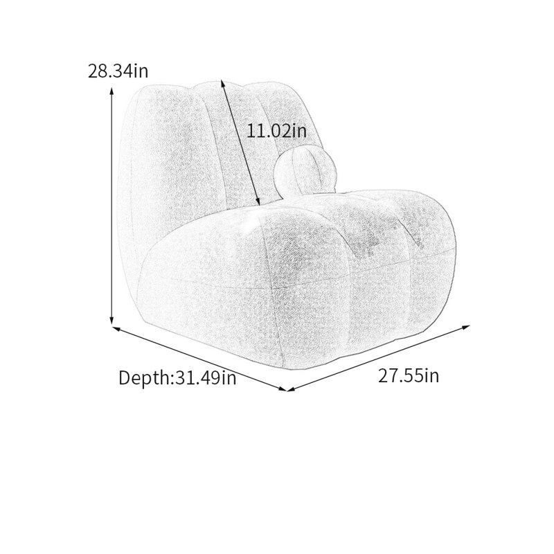 Fauteuil de loisir Sponge Lamb