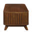 Table basse rectangulaire pour le salon, table basse de 41,5 pouces avec pieds solides, table basse avec table de rangement centrale. Assemblage facile