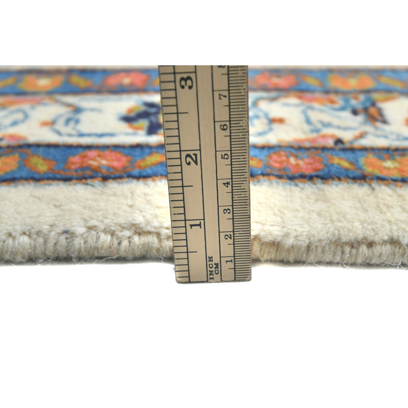 Tapis oriental crème unique 10X13 One-of-a-Kind