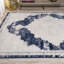 Tapis ivoire / bleu marine Amee-540416431