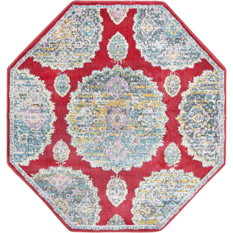 Oriental Indoor Rug, Octagon 4'