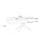 Daimyan Extendable Oak Metal Base Dining Table-622770916-622770919