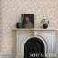 Kantha Embroidered Flower Sisal Wallpaper